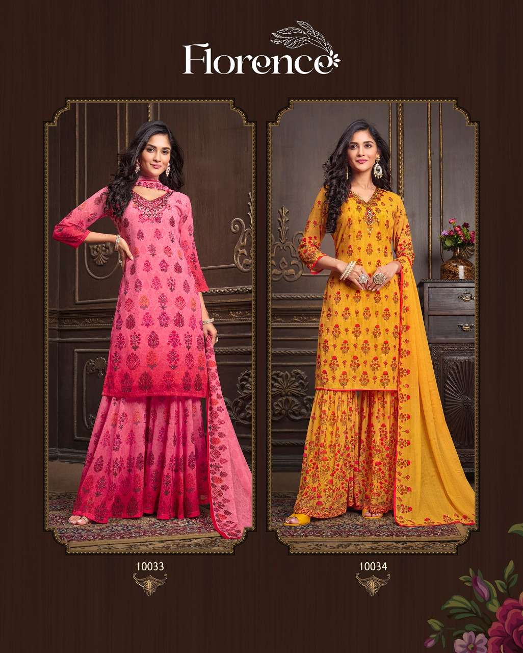 Lily & Lali-Florence-Digital-Print-Handwork-Mirror-Embroidery-Heavy-Georgette-Kurti-Inner-Gharara-Pocket-Dupatta-Collage2